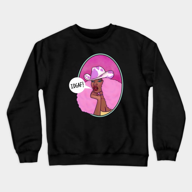 IDGAF Crewneck Sweatshirt by @isedrawing